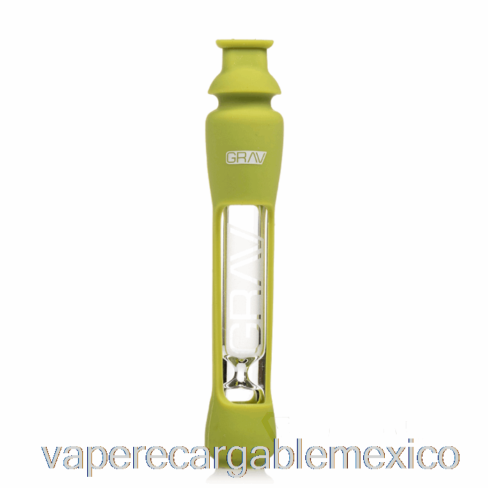 Vape Recargable Grav 12mm Catador Con Piel De Silicona Verde Aguacate